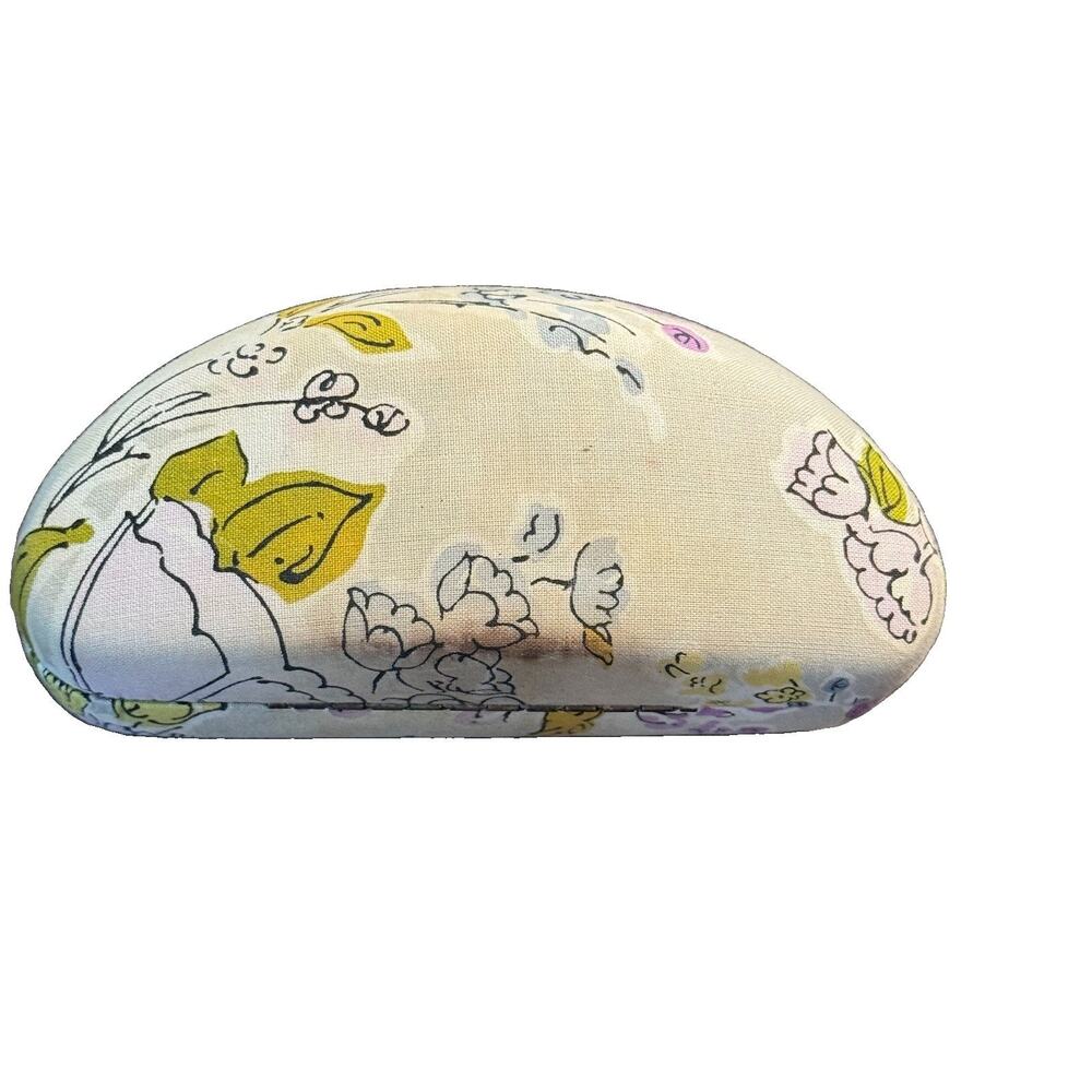 Vera Bradley Clamshell Hard Eyeglass Sun Glass Case Floral Pastels